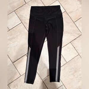 ATHLETIC WORKS Women Leggings, Black, Size Medium